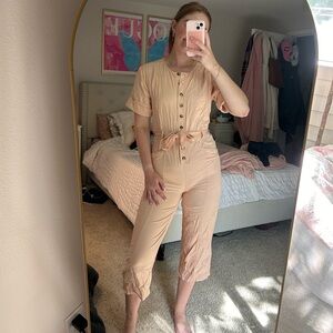 Madewell Pink Jumpsuit